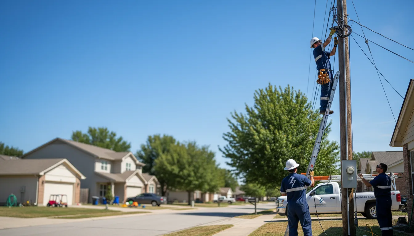 Residential electrician providing installation services in Thayer, IN